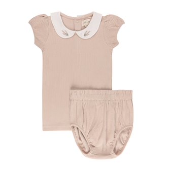 Girls Elys & Co Organic Embroidered Collar Collection
